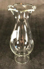 New 1 1/4" X 4 1/2" Clear Borosilicate Glass Crimp Top Miniature Lamp Chimney 