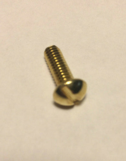 New Lot Of 10 Steel 1/2" Long Brass Plated Finish Canopy Screws 8/32 Thread #885