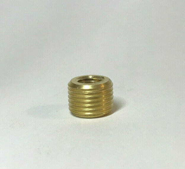 New Brass Headless Reducer Lamp Part, 1/8M(3/8") to 1/4-27F(1/4") Hole, #BR915