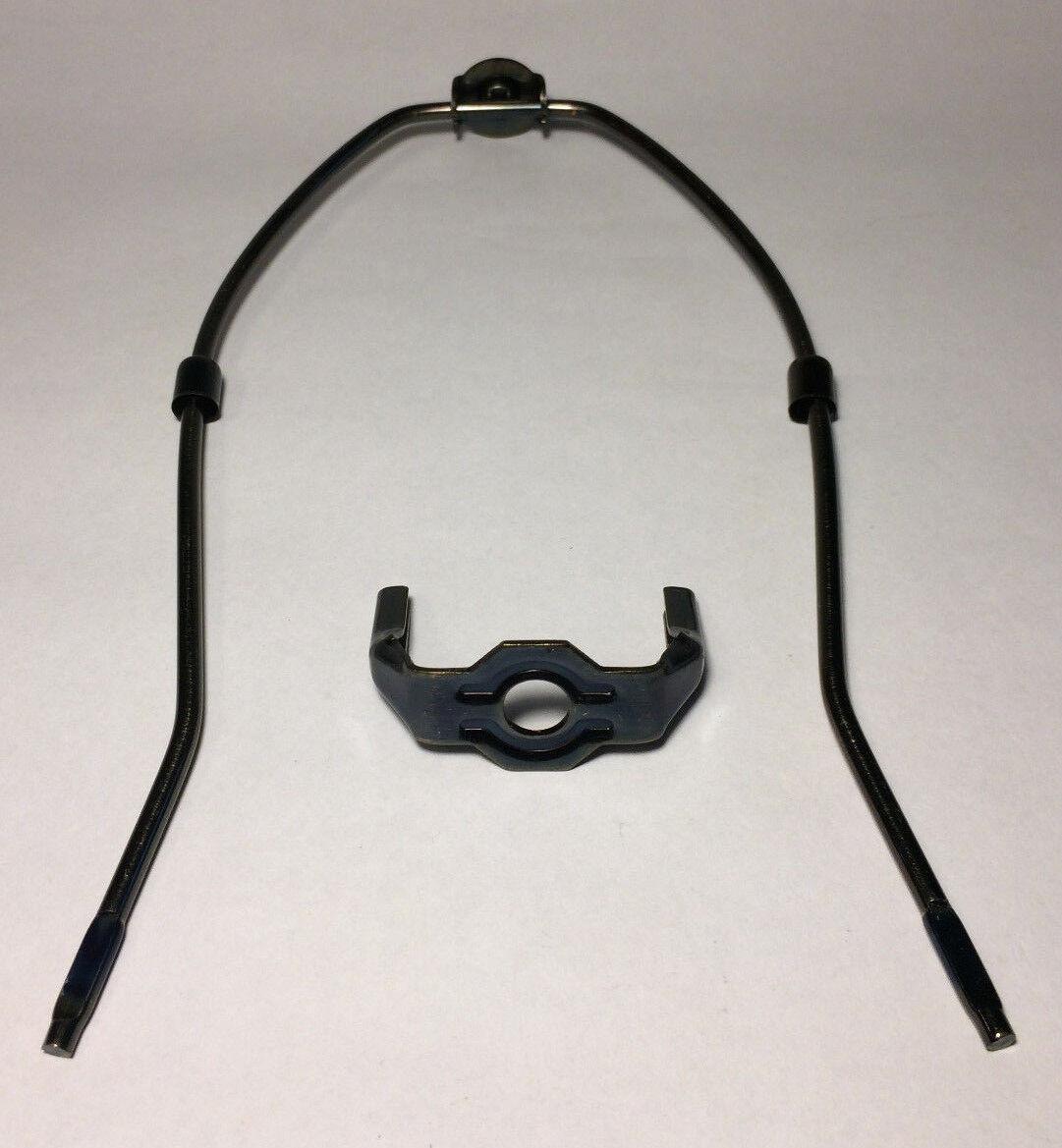 10" Brass Lamp HARP Shade Holder w/Base for Lamp Repair Antique Bronze Finish - Stone Door Lamps