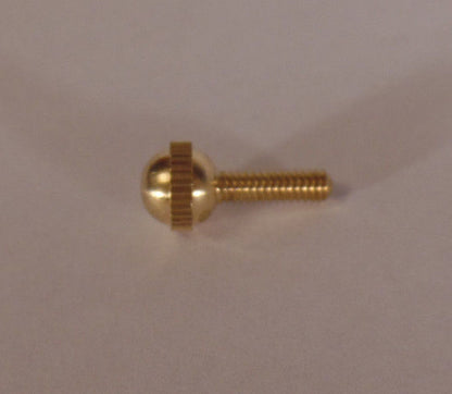 New Brass Ball Head Thumb Screw, 8/32 Thread,1/2" Thread Length,Unfinished Brass