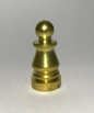 New 1" Height Unfinished Brass Colonial Lamp Finial, 1/4-27F Tap, #BF967U