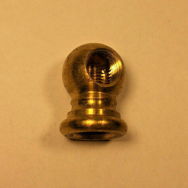 New 2-Way Unfinished Brass Lamp Arm Back, 3/4" Dia., 1/8Fx1/8F (3/8") #AB491U
