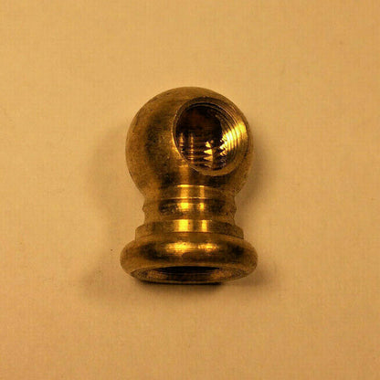 New 2-Way Unfinished Brass Lamp Arm Back, 3/4" Dia., 1/8Fx1/8F (3/8") #AB491U