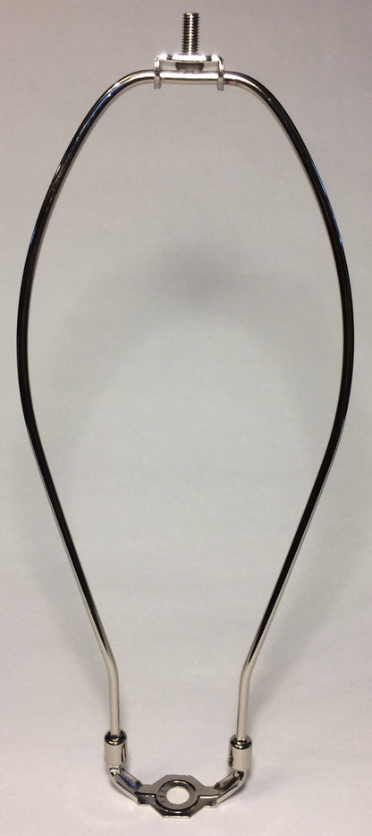 New 12" Nickel Finish Lamp HARP Shade Holder w/Base for Lamp Repair  #HAR64N