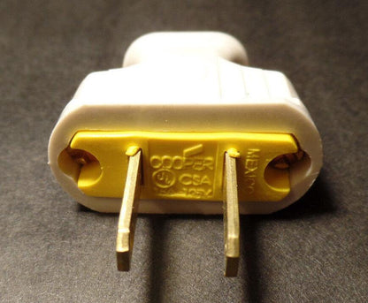 New White Heavy Bakelite Plug, Early Electric Style, Lamp Part,U.L.Listed #BP535 - Stone Door Lamps