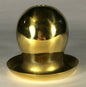 New Unfinished Solid Brass Decorative Socket Cover, Fits Standard Keyless Socket