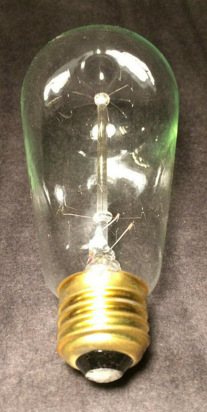 New Edison Base Squirrel Cage Filament Light Bulb, Antique Style, 40 Watt, #105 - Stone Door Lamps