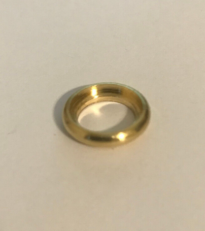 New 1/2" Unfinished Turned Brass Seating Ring, Check Ring, 1/8 IP Slip, #SR519U