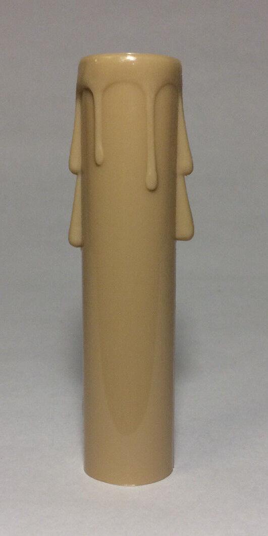 4" Beige Plastic with Drips Candelabra Candle Cover Chandelier Lamp Socket CC802 - Stone Door Lamps