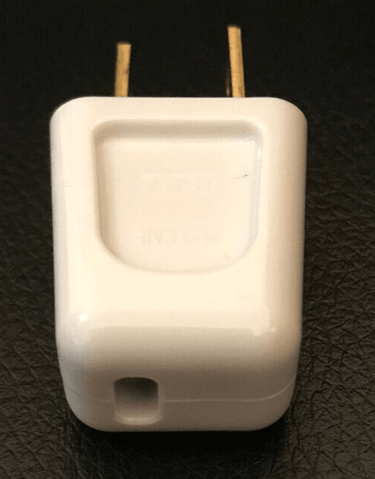 New White Quick Connect Lamp Plug For SPT - 2 Cord, Polarized Blades, U.L. #PL553 - Stone Door Lamps