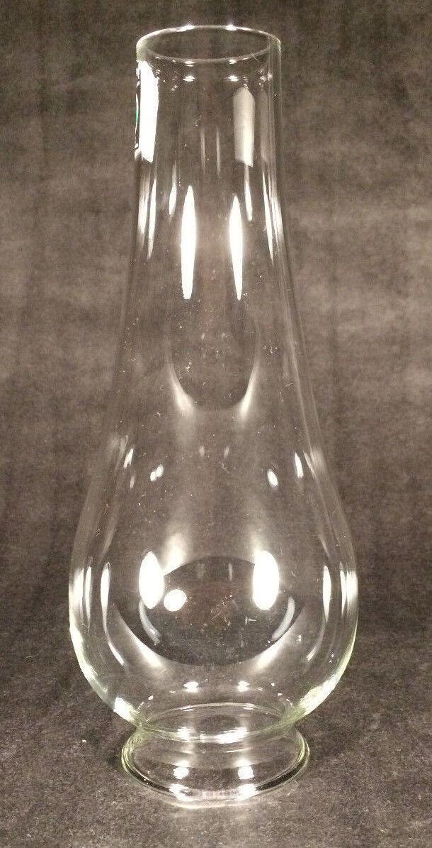 2 3/8" x 8 1/4" OIL LAMP Clear Glass LIP FITTER CHIMNEY Miller P&A Burner CH801