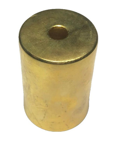 New 2 5/16" Unfinished Brass Lamp Socket Cup For Medium Base Sockets, 1.72" Dia. - Stone Door Lamps