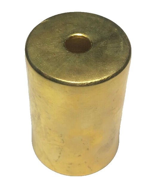 New 2 5/16" Unfinished Brass Lamp Socket Cup For Medium Base Sockets, 1.72" Dia. - Stone Door Lamps