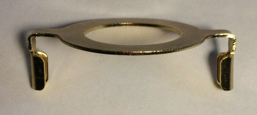 New Brass Plated Harp Base For Standard Phenolic Sockets, 1 7/16" I.D., #HB774