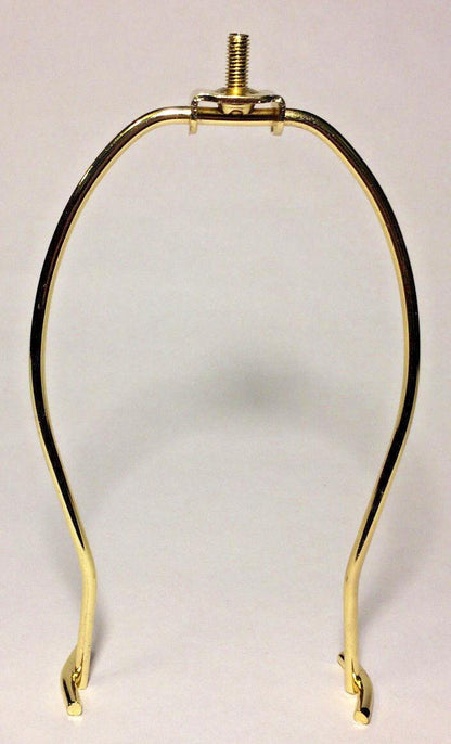 New 8" BRASS PLATED STEEL LAMP CUP HARP SHADE HOLDER (6" Actual Height) #HAR90 - Stone Door Lamps