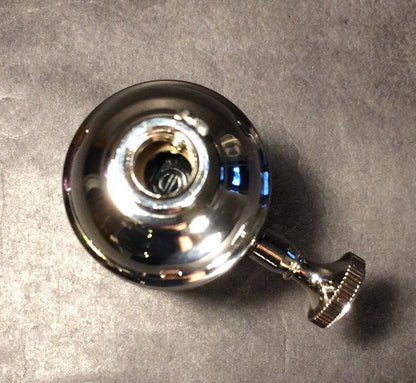 New 3-Way Turn Knob Lamp Socket Nickel Plated Solid Brass Industrial Style #273N