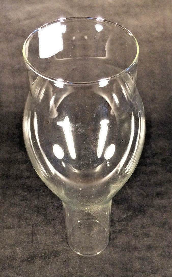 3" x 10" Clear Glass Oil Kerosene Lamp Chimney for #2 burners & 3" galleries 944