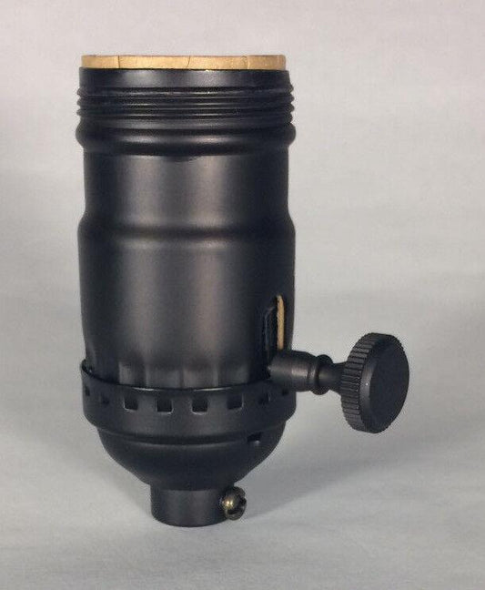 3 - way Uno Thread Antique Bronze Early Electric Industrial Style Lamp Socket 270B - Stone Door Lamps