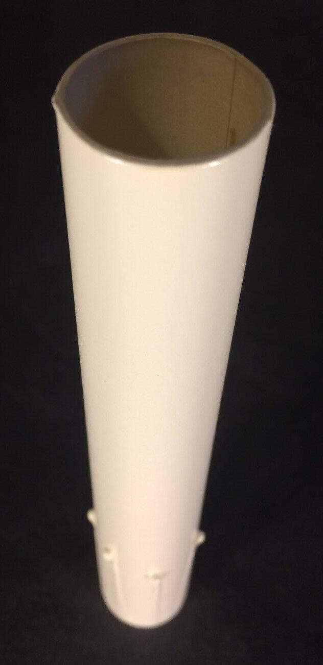 New 6" Ivory Tinted Antique Style Candle Cover w/ Drips, Candelabra (7/8" O.D.) - Stone Door Lamps
