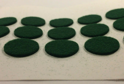 New Lot of 500, 3/4" Green Felt Dots W/ Adhesive Backs For Lamps, Etc. #500GF199