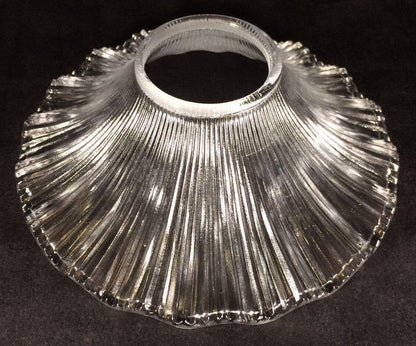 NEW 7 1/2" Clear Glass Petticoat Oil Kerosene Lamp Chimney Shade PS648 - Stone Door Lamps