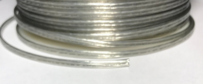 250 ft. 2 Wire Plastic Covered Thin Lamp Cord, Special Purpose 22/2 Clear Silver