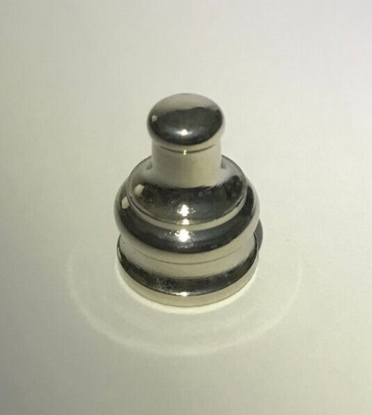 New 1/2" Height Nickel Plated Brass Pyramid Lamp Finial, 1/8F Tap(3/8") #BF966N