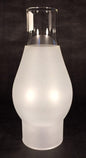 2 1/2" x 7 1/2"  FROSTED OIL ELECTRIC KEROSENE GLASS LAMP CHIMNEY for #1 burner