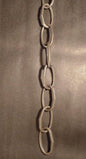 New 3', 8 Gauge Unfinished Steel Chandelier Fixture Oval Lamp Swag Chain #FC992S - Stone Door Lamps