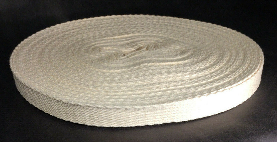 New 1 1/2" Wide Flat Cotton Oil Lamp Wick For #3 Burners Sold By The Yard #WY914