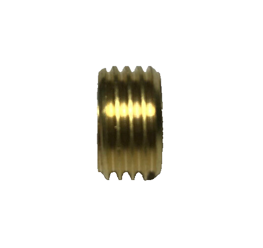 New Unfinished Brass Headless Reducer Lamp Part, 1/4M(1/2") to 1/8F(3/8") Hole