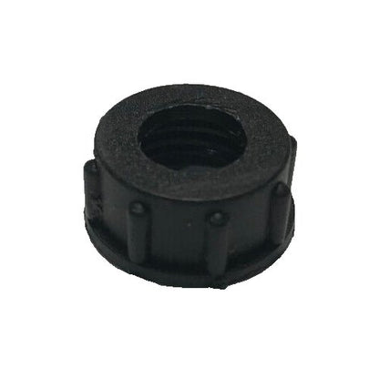 New Black Bakelite (Plastic) Lamp Cord Bushing, 1/4F Tap (1/2") #CB907 - Stone Door Lamps