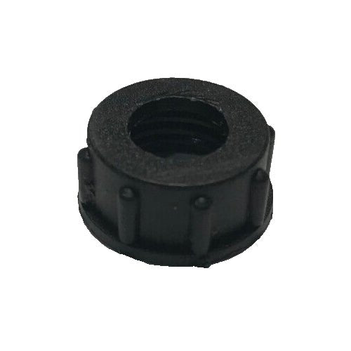 New Black Bakelite (Plastic) Lamp Cord Bushing, 1/4F Tap (1/2") #CB907 - Stone Door Lamps