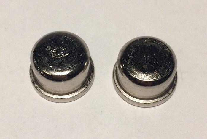 New 9/16" inch Nickel Plated Oil Glass Kerosene Lamp Finial Lot of 2 - Stone Door Lamps