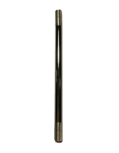 New 22" Nickel Plated Steel Threaded Lamp Pipe, Rod, 1/8 IP (3/8") #22NP339N