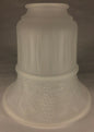 New Satin Crystal Pan Light Fixture Shade, 2 1/4" Fitter, 5.5" Tall, USA, #PS603 - Stone Door Lamps