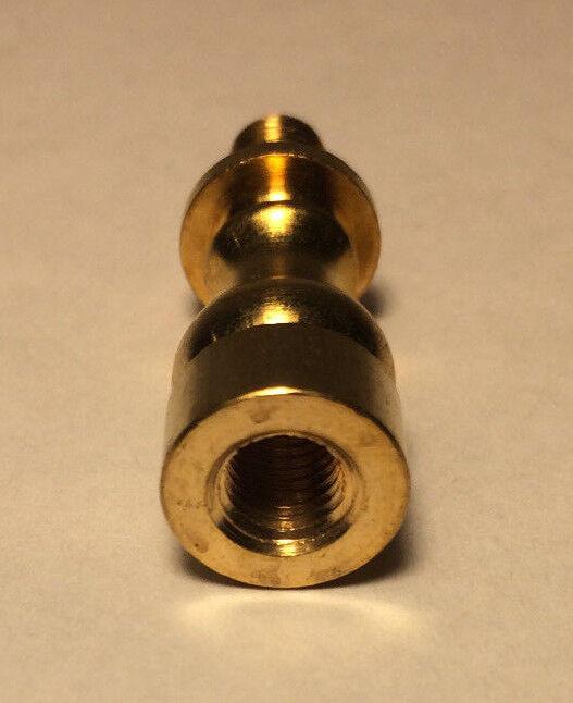 NEW 1" HEIGHT TURNED Brass Lamp SHADE FINIAL RISER - Unfinished Brass #RIS67U - Stone Door Lamps