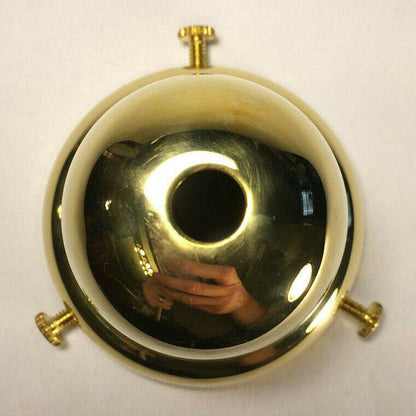 NEW 2 1/4" Fitter Unfinished Brass Bell Fixture Lamp Shade Holder, #SHH78U - Stone Door Lamps