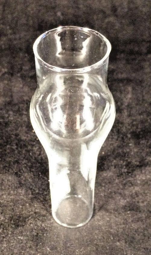 Clear Glass 1 1/4" X 4 1/2" Lamp Chimney Kerosene Oil Miniature Japanese Burners