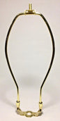 New 11" Brass Lamp HARP Shade Holder w/Base for Lamp Repair, Heavy Duty - Stone Door Lamps
