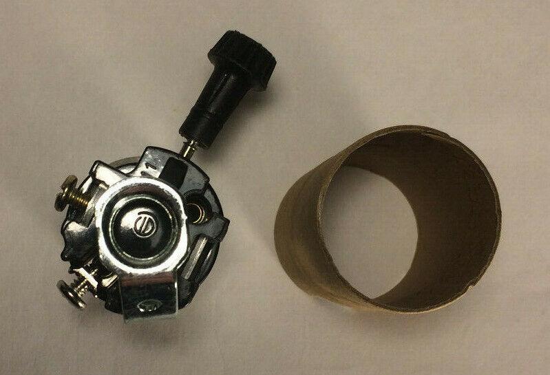New 3 - Way Turn Knob Lamp Socket Interior w/ 1/8F Hickey & Paper Insulator SO112i - Stone Door Lamps