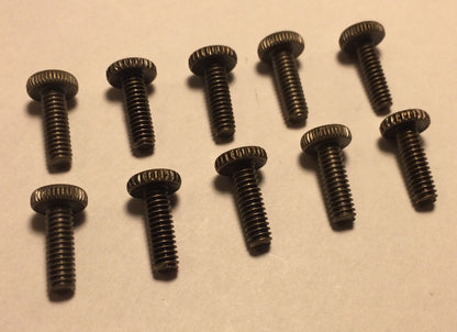 New Lot Of 10 Steel 1/2" Long Antique Brass Finish Thumbhead Screws 8/32 Thread