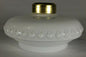 New Opal White Glass Oil Lamp Font For Cast Iron Wall Bracket No. 2 Collar #100 - Stone Door Lamps