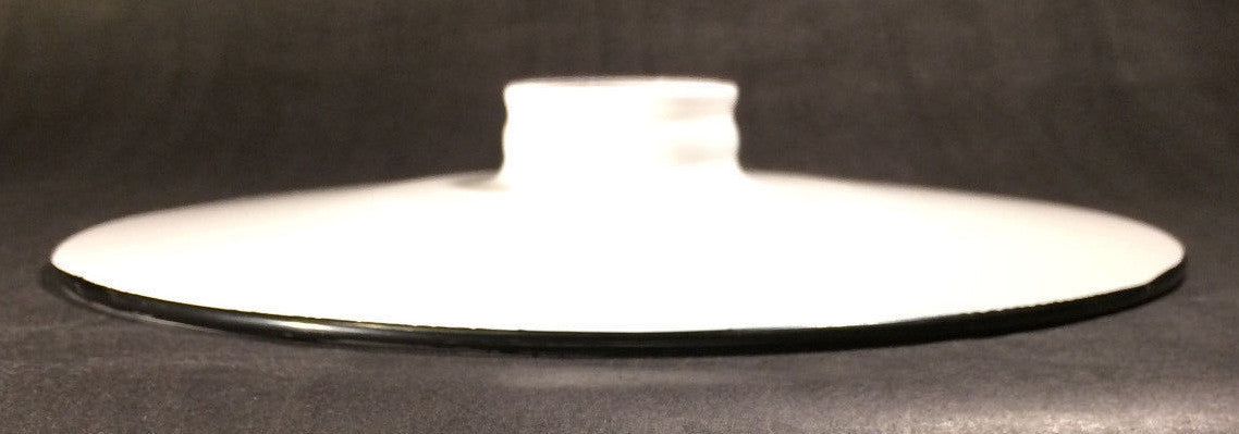 NEW 10 1/4" Flat White Metal Industrial Style Lamp Shade Porcelain Enamel Finish