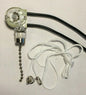 New Nickel Pull Chain On/Off Canopy Switch, 6" Long Wire Leads #CS405N - Stone Door Lamps