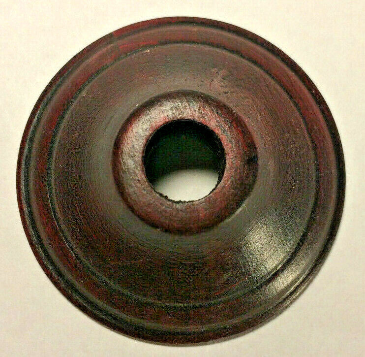 New 2" Hard Wooden Vase Cap With Waxed Rosewood Finish, 1/8IP (3/8") #WV210R