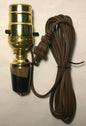 New Make A Bottle Lamp Kit With 1 1/4" Cork Base And 6 ft. Brown Cord #BK350 - Stone Door Lamps