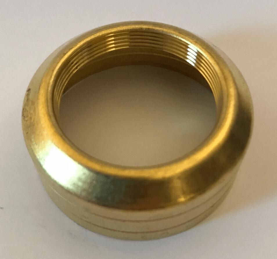 New Solid Brass #2 Double Ring Lamp Collar for #2 burners, 1 3/16" Top I.D. #012 - Stone Door Lamps