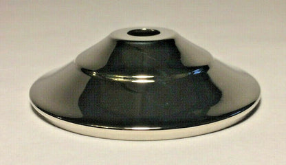 New 8" Polished Nickel Finish Spun Brass Vase Cap, Lamp Cap, 1/8 IP #VC654N - Stone Door Lamps